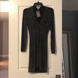 Veronica M black and silver dress